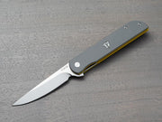 Finch Knife Co Cimarron Gray and Yellow G10 14C28N Blade