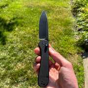 CIVIVI Elementum Button Lock Knife Black G-10 (3.5" Black) C2103A