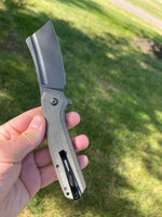 CIVIVI Bullmastiff Liner Lock Knife Dark Green Micarta (3.8" Black SW) C2006F