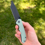 CIVIVI Brazen Tanto Liner Lock Knife Natural Jade G-10 (3.5" Black D2) C2023E