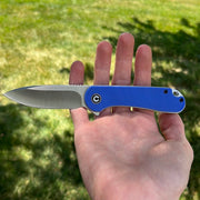 CIVIVI Elementum Liner Lock Knife Blue G-10 (2.9" Satin D2) C907F