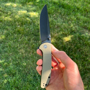 CIVIVI Badlands Vagabond Folding Knife Tan FRN (3.25" Black) C2019A