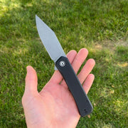 CIVIVI Relic Liner Lock Knife w/Tweezers Black G-10 (3.5" SW)