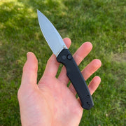 CIVIVI Altus Button Lock Knife Black G-10 (3" Satin) C20076-1