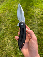 Begg Knives Steelcraft Glimpse S/E Flipper Knife (3.75in Satin Plain CPM-S35VN) WKGCF1N