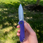 CIVIVI Elementum Liner Lock Knife Purple G-10 (2.9" Satin D2)
