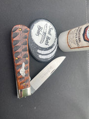 GEC 235120L Pioneer Trapper Pocket Knife 4.5" Jigged Brazilian Cherry Beaver Tail